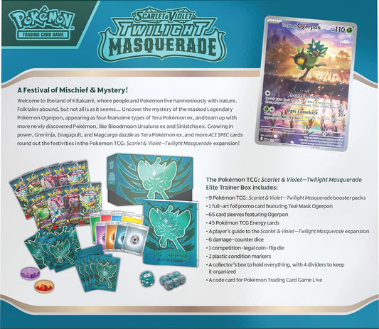 Pokémon TCG: Scarlet & Violet Twilight Masquerade Elite Trainer Box
