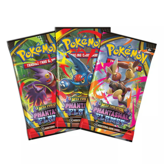 Pokémon TCG: Mega Evolution - Phantasmal Flames 3 Booster Blister & Weavile Promo Card