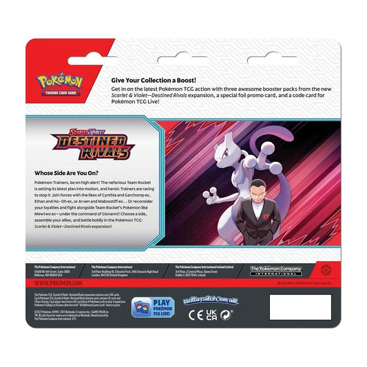 Pokémon TCG: Scarlet & Violet - Destined Rivals 3 Booster Packs & Kangaskhan Promo Card