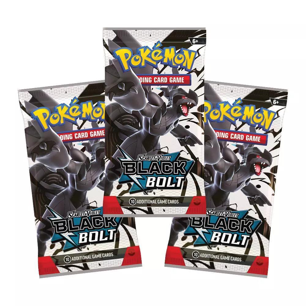 Pokémon TCG: Black Bolt 3-Pack Blister Tech Sticker Collection with Reuniclus Promo Card