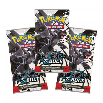 Pokémon TCG: Black Bolt 3-Pack Blister Tech Sticker Collection with Reuniclus Promo Card