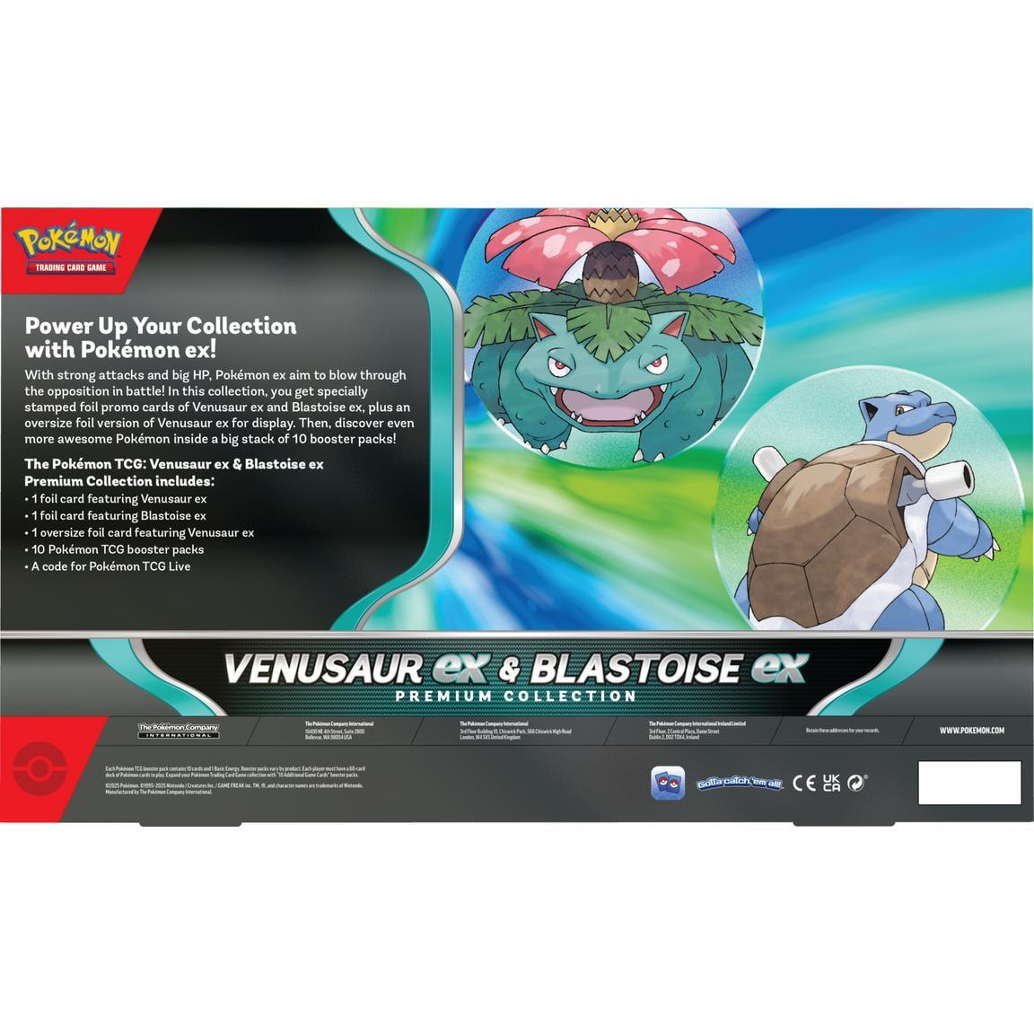 Pokemon TCG: Venusaur ex and Blastoise ex Premium Collection GameStop Exclusive Box