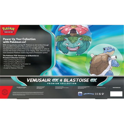 Pokemon TCG: Venusaur ex and Blastoise ex Premium Collection GameStop Exclusive Box