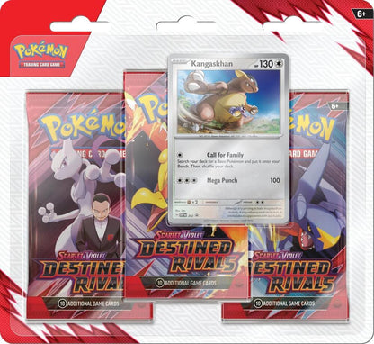 Pokémon TCG: Scarlet & Violet - Destined Rivals 3 Booster Packs & Kangaskhan Promo Card