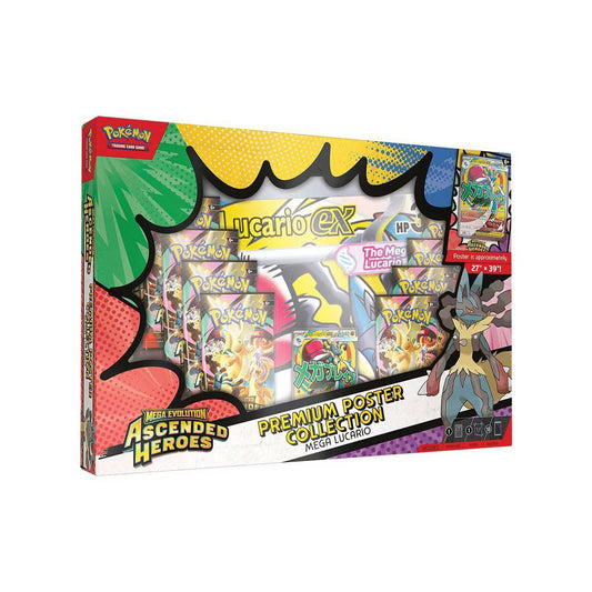 Pokémon TCG: Ascended Heroes Premium Poster Collection (Mega Lucario)