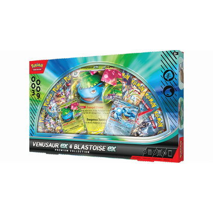 Pokemon TCG: Venusaur ex and Blastoise ex Premium Collection GameStop Exclusive Box