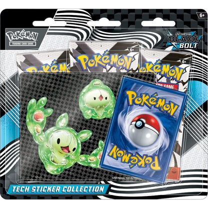 Pokémon TCG: Black Bolt 3-Pack Blister Tech Sticker Collection with Reuniclus Promo Card