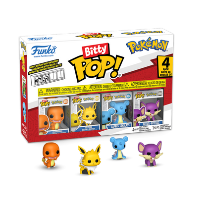 Funko Bitty Pop! Pokémon 4-Pack (Series 1, 2 & 4) Mini Vinyl Figures – Official Sealed Set