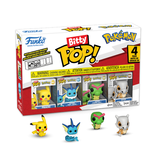 Funko Bitty Pop! Pokémon 4-Pack (Series 1, 2 & 4) Mini Vinyl Figures – Official Sealed Set