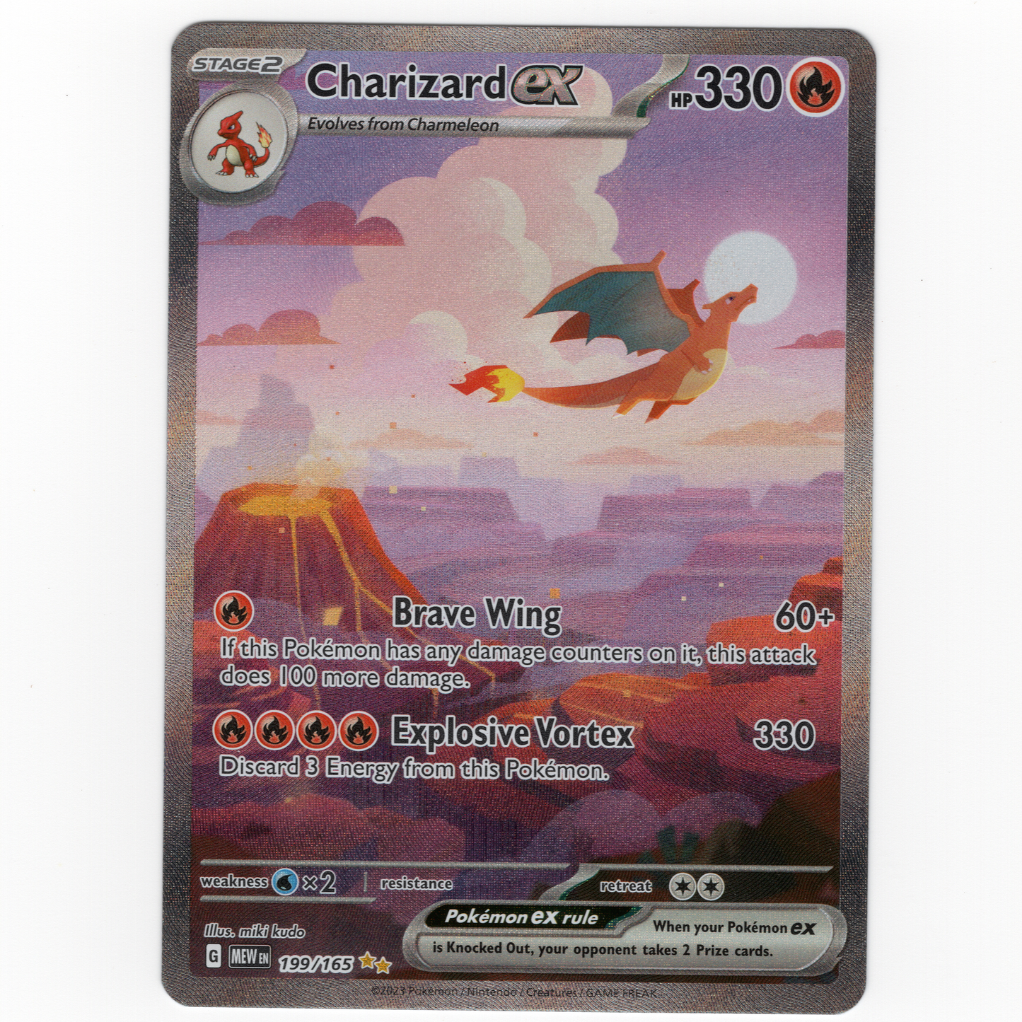 Charizard ex 199/165 SIR – Pokémon 151 Special Illustration Rare – NM/M