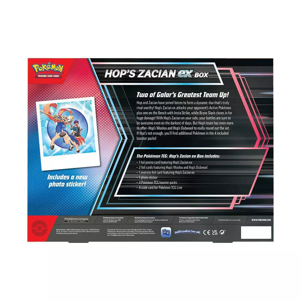 Pokémon TCG: Hop’s Zacian ex Box