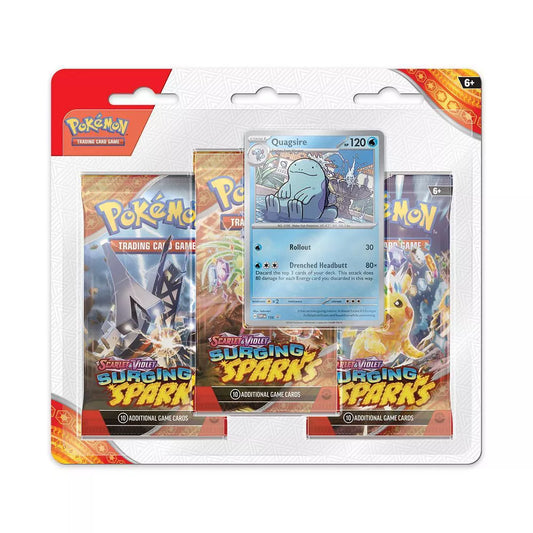 Pokémon TCG: Scarlet & Violet - Surging Sparks 3-Pack Blister - Quagsire