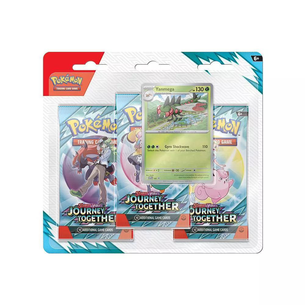 Pokémon TCG: Journey Together 3 Pack Blister [Yanmega]