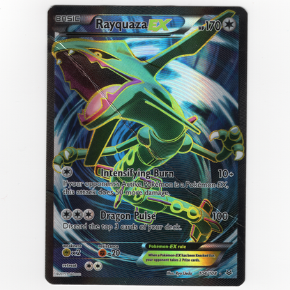 Rayquaza EX 104/108 Full Art – Roaring Skies – DAMAGED (Crease)
