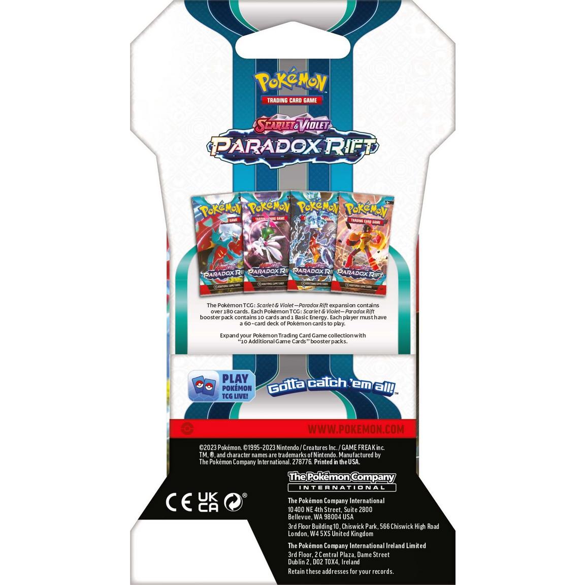 Pokémon TCG: Scarlet & Violet Paradox Rift Sleeved Booster Pack SV04