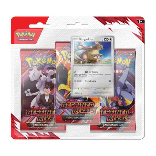 Pokémon TCG: Scarlet & Violet - Destined Rivals 3 Booster Packs & Kangaskhan Promo Card