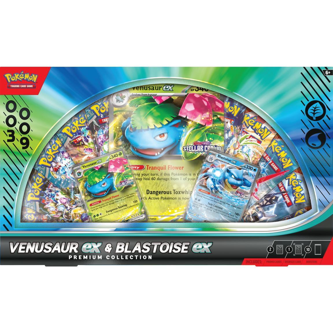 Pokemon TCG: Venusaur ex and Blastoise ex Premium Collection GameStop Exclusive Box