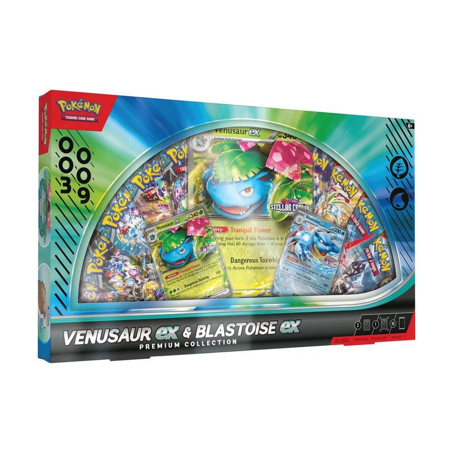 Pokemon TCG: Venusaur ex and Blastoise ex Premium Collection GameStop Exclusive Box