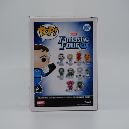 Funko Pop! Mister Fantastic #557 - Fantastic Four - back of the exact boxed item