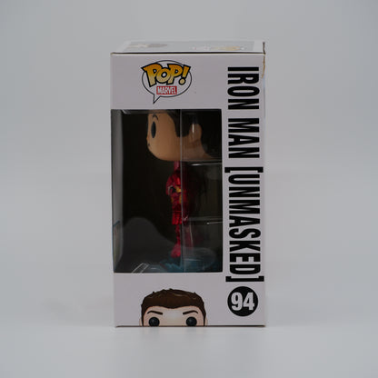 Funko Pop! Iron Man (Unmasked) #94 - Avengers: Age of Ultron | Thailand exclusive - window side of the exact boxed item