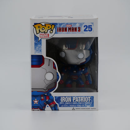 Funko Pop! Iron Patriot #25 - Iron Man 3 - front of the exact boxed item