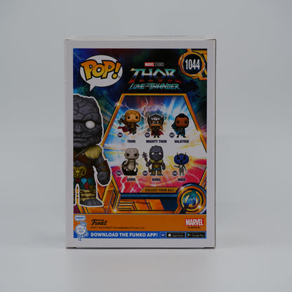 Funko Pop! Korg #1044 - Thor: Love and Thunder - back of the exact boxed item