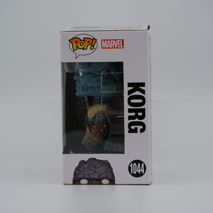 Funko Pop! Korg #1044 - Thor: Love and Thunder - window side of the exact boxed item