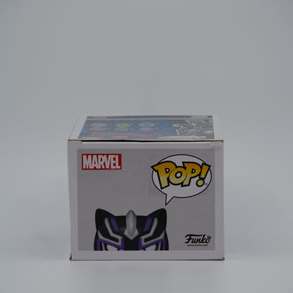Funko Pop! Black Panther #830 - Avengers: Mech Strike | Target exclusive; Glow in the Dark | Damaged Box - top of the exact boxed item