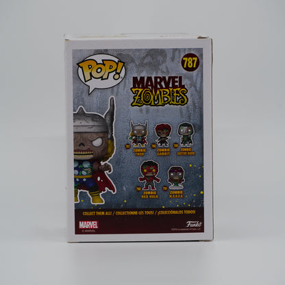 Funko Pop! Zombie Thor #787 - Marvel Zombies - back of the exact boxed item