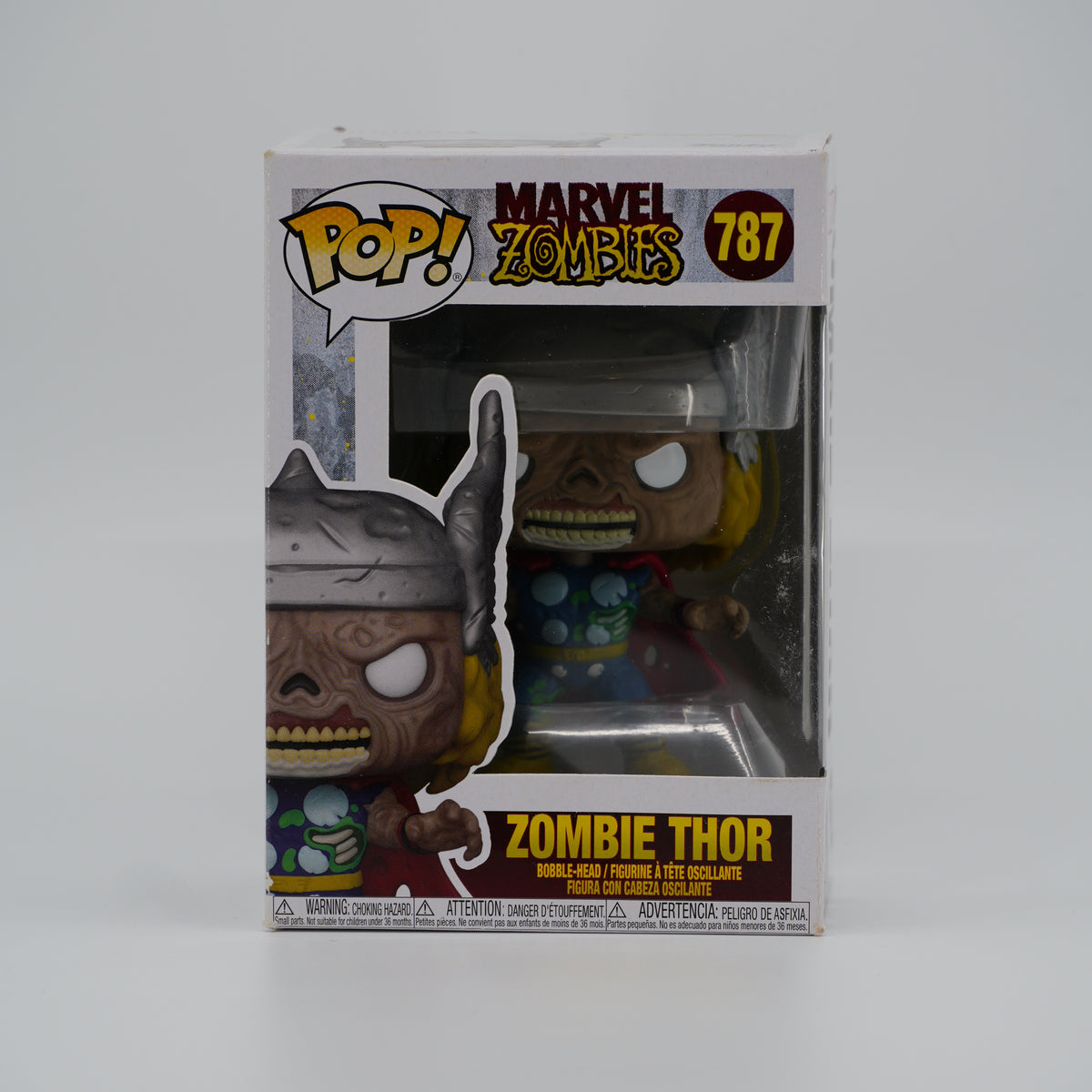 Funko Pop! Zombie Thor #787 - Marvel Zombies - front of the exact boxed item