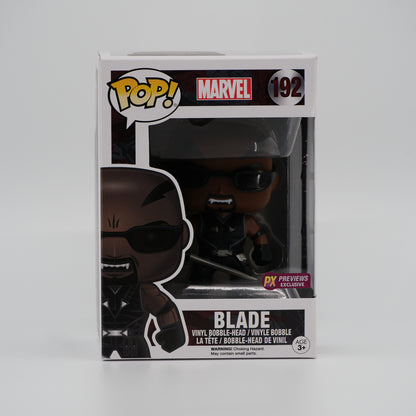 Funko Pop! Blade #192 - Marvel | PX Previews exclusive - front of the exact boxed item