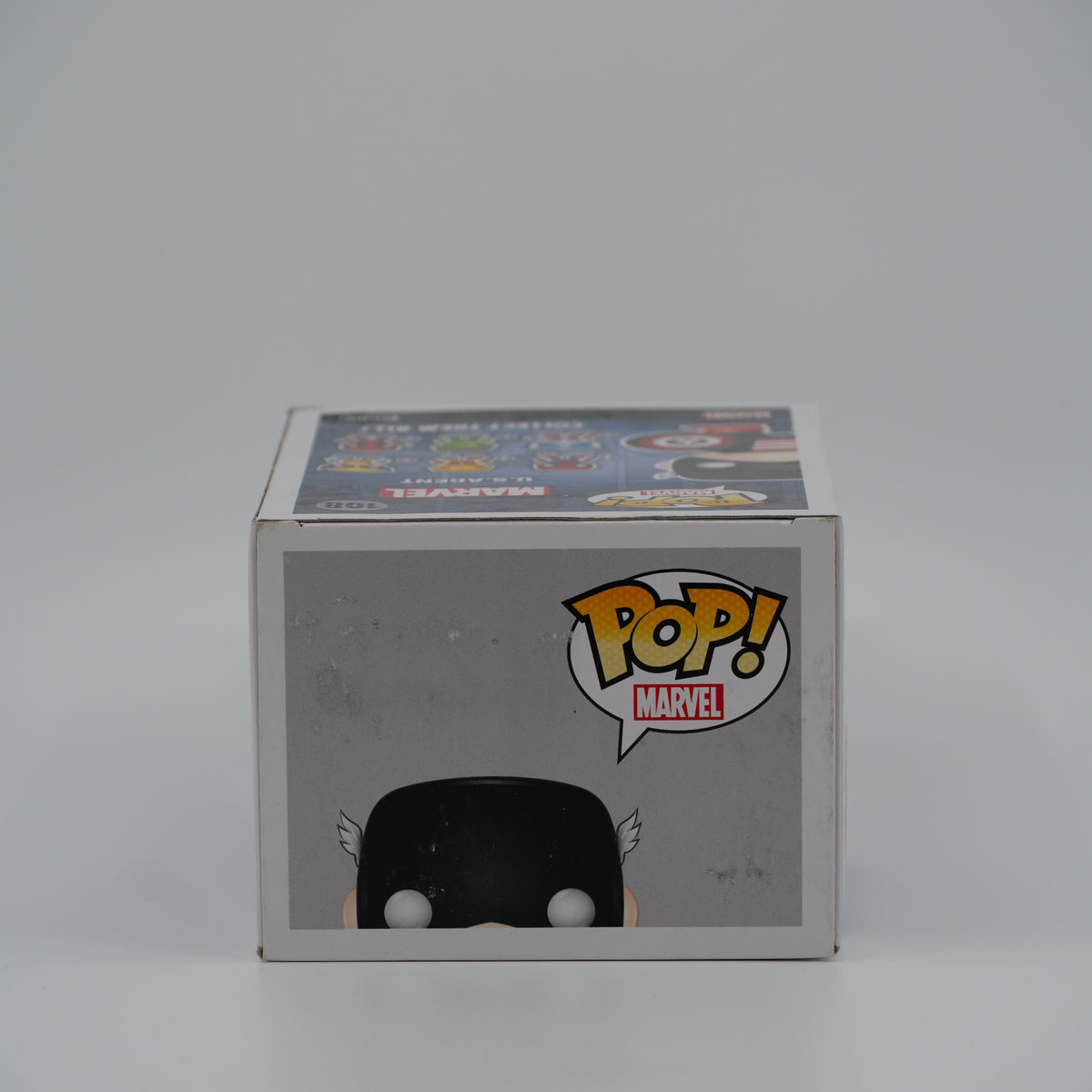 Funko Pop! U.S. Agent #108 - Marvel | Comikaze exclusive - top of the exact boxed item