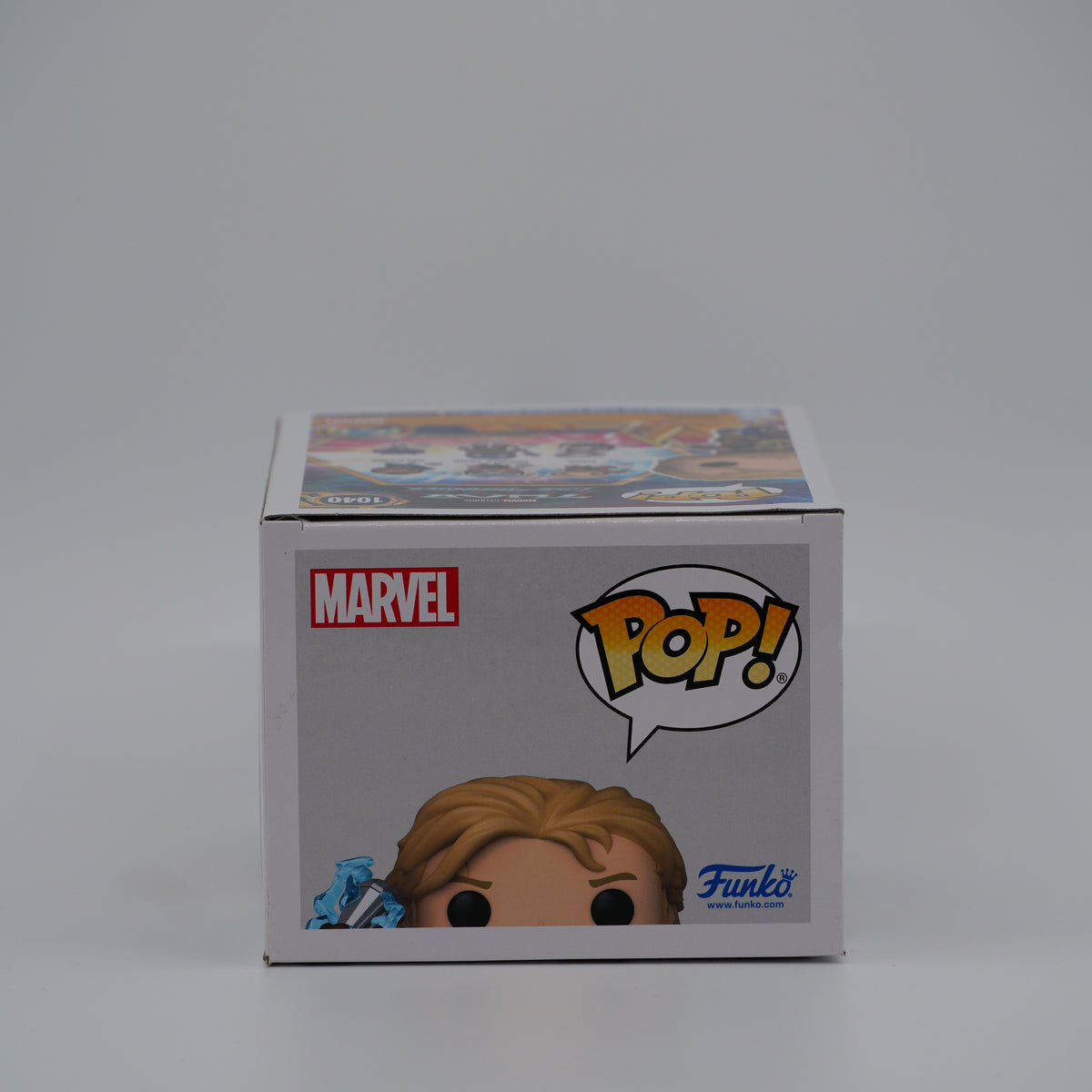 Funko Pop! Thor #1040 - Thor: Love and Thunder - top of the exact boxed item