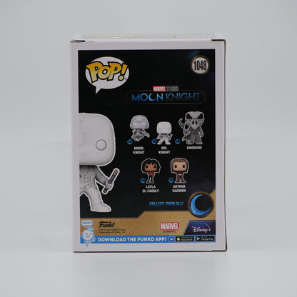 Funko Pop! Mr. Knight #1048 - Moon Knight - back of the exact boxed item
