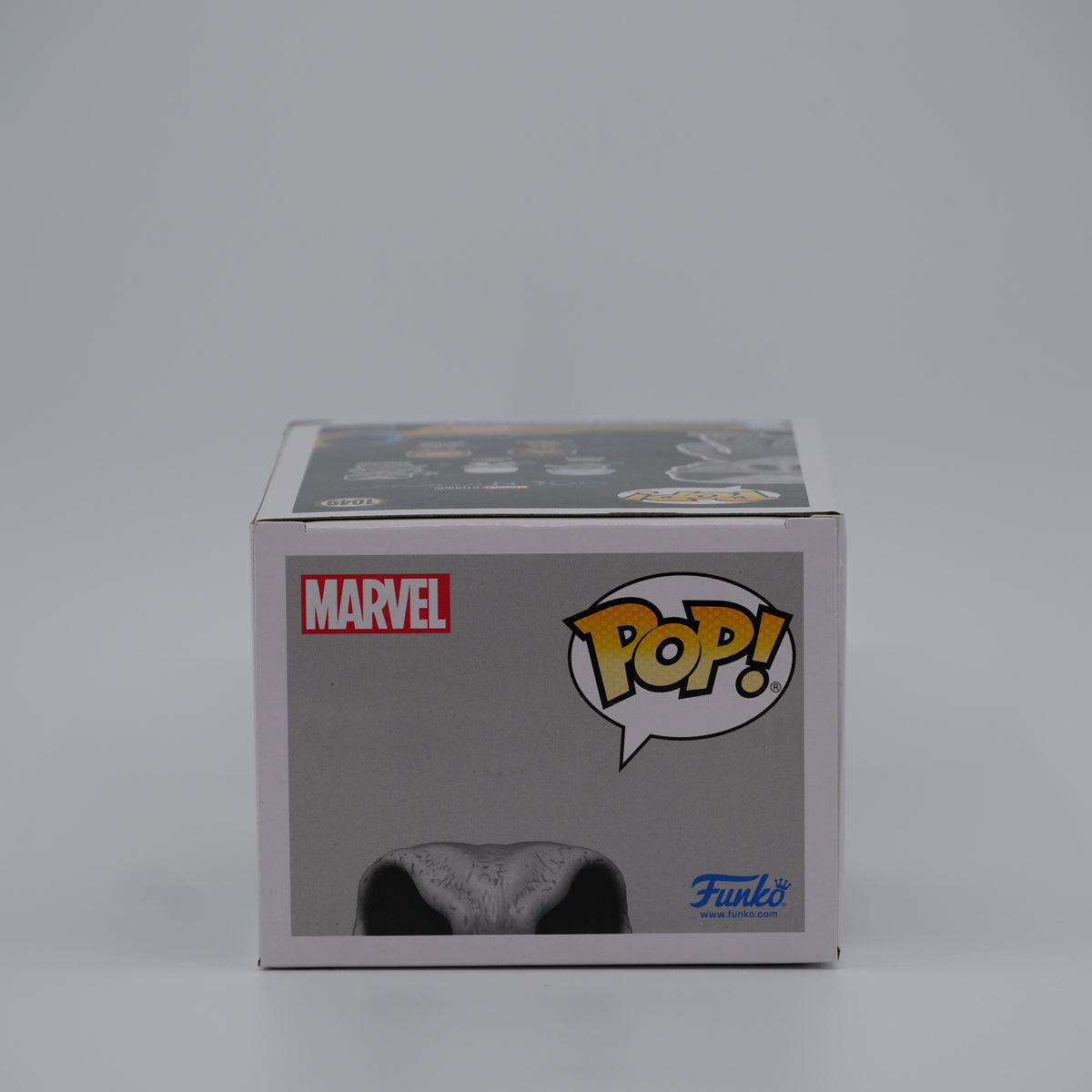 Funko Pop! Khonshu #1049 - Moon Knight - top of the exact boxed item