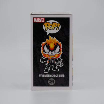 Funko Pop! Venomized Ghost Rider #369 - Venom | Walmart exclusive - illustrated side of the exact boxed item