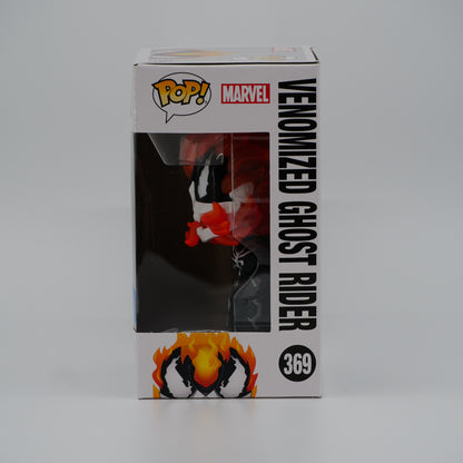 Funko Pop! Venomized Ghost Rider #369 - Venom | Walmart exclusive - window side of the exact boxed item