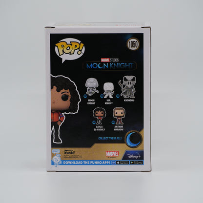 Funko Pop! Layla El-Faouly #1050 - Moon Knight - back of the exact boxed item