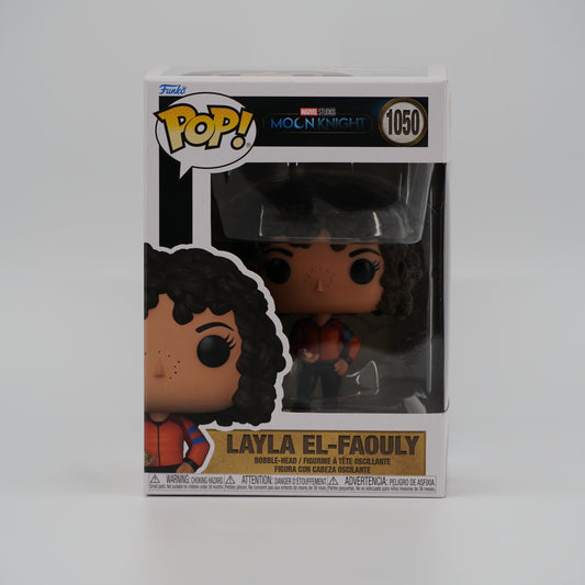 Funko Pop! Layla El-Faouly #1050 - Moon Knight - front of the exact boxed item