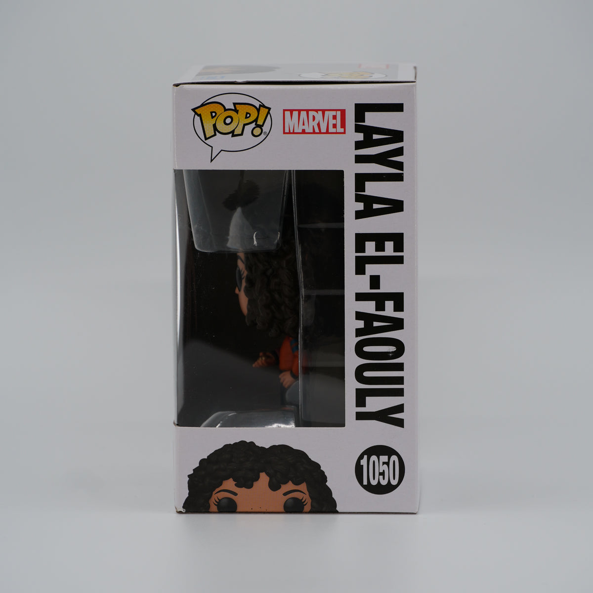 Funko Pop! Layla El-Faouly #1050 - Moon Knight - window side of the exact boxed item