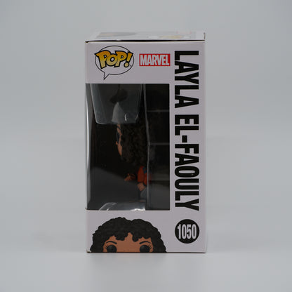 Funko Pop! Layla El-Faouly #1050 - Moon Knight - window side of the exact boxed item