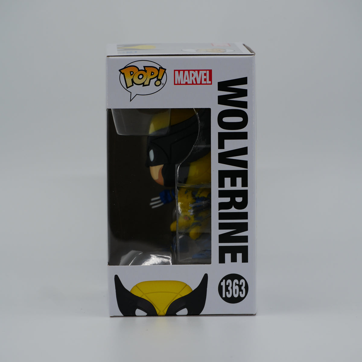 Funko Pop! Wolverine #1363 - Deadpool - window side of the exact boxed item