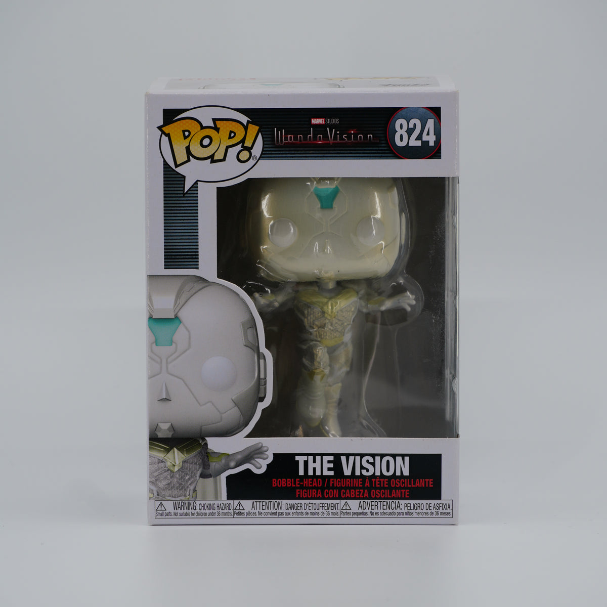 Funko Pop! The Vision #824 - WandaVision - front of the exact boxed item