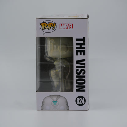 Funko Pop! The Vision #824 - WandaVision - window side of the exact boxed item