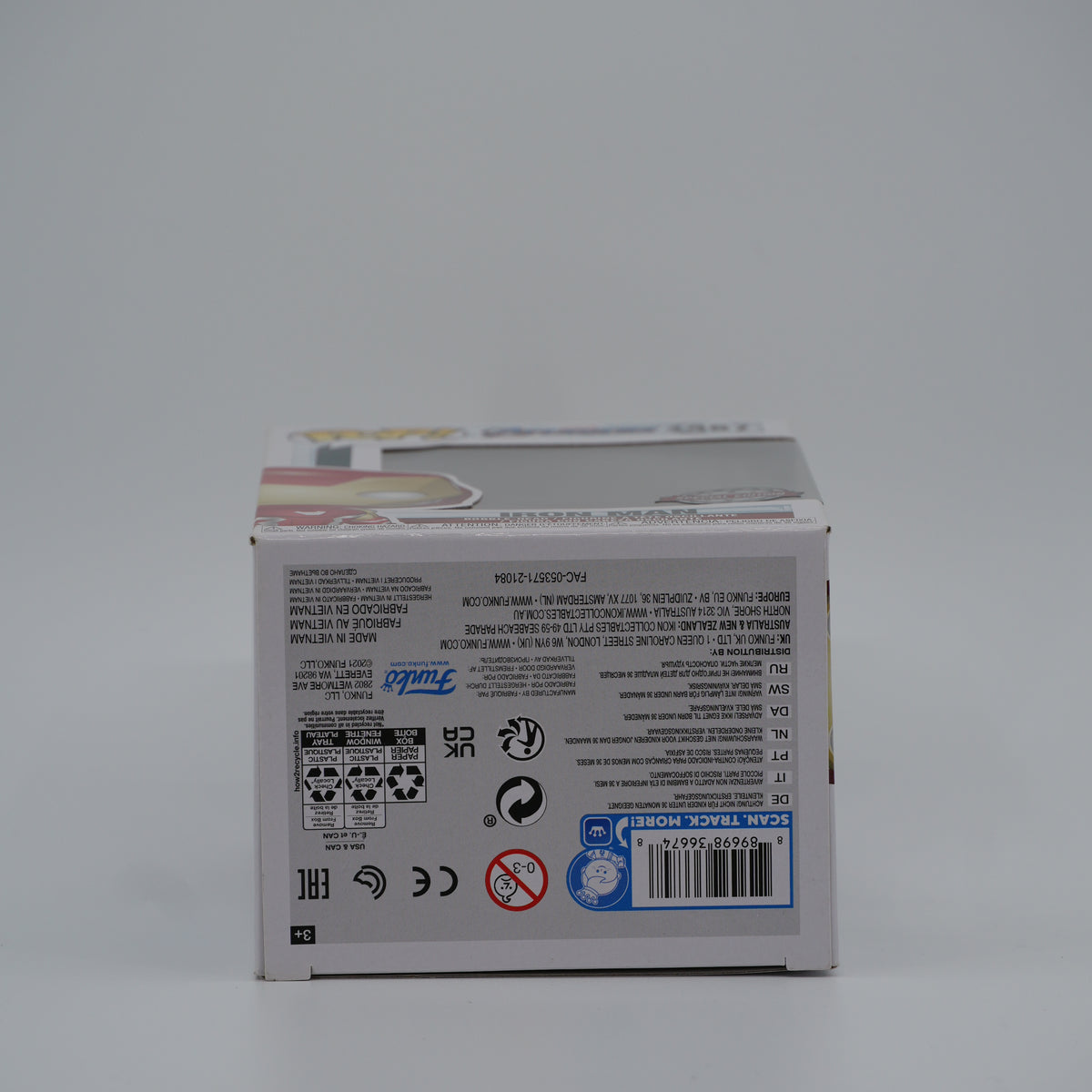 Funko Pop! Iron Man #467 - Avengers: Endgame | Special Edition - bottom of the exact boxed item