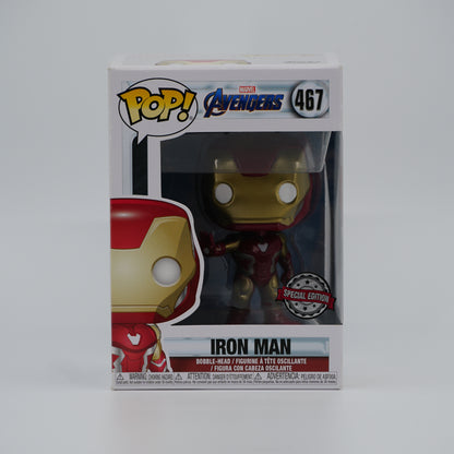 Funko Pop! Iron Man #467 - Avengers: Endgame | Special Edition - front of the exact boxed item