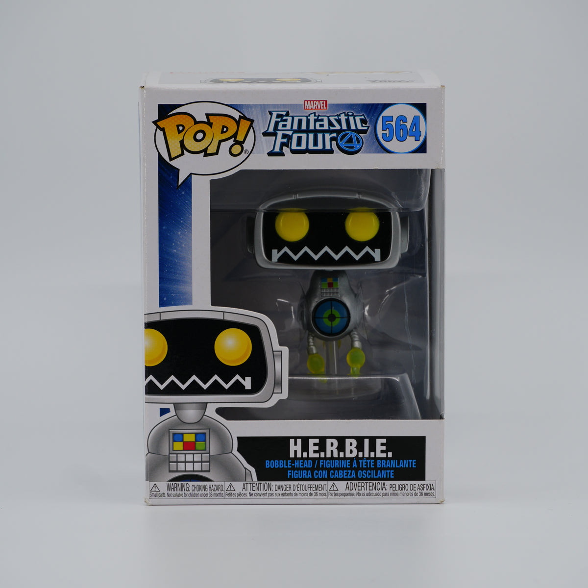 Funko Pop! H.E.R.B.I.E. #564 - Fantastic Four | Box Wear - Copy A - front of the exact boxed item