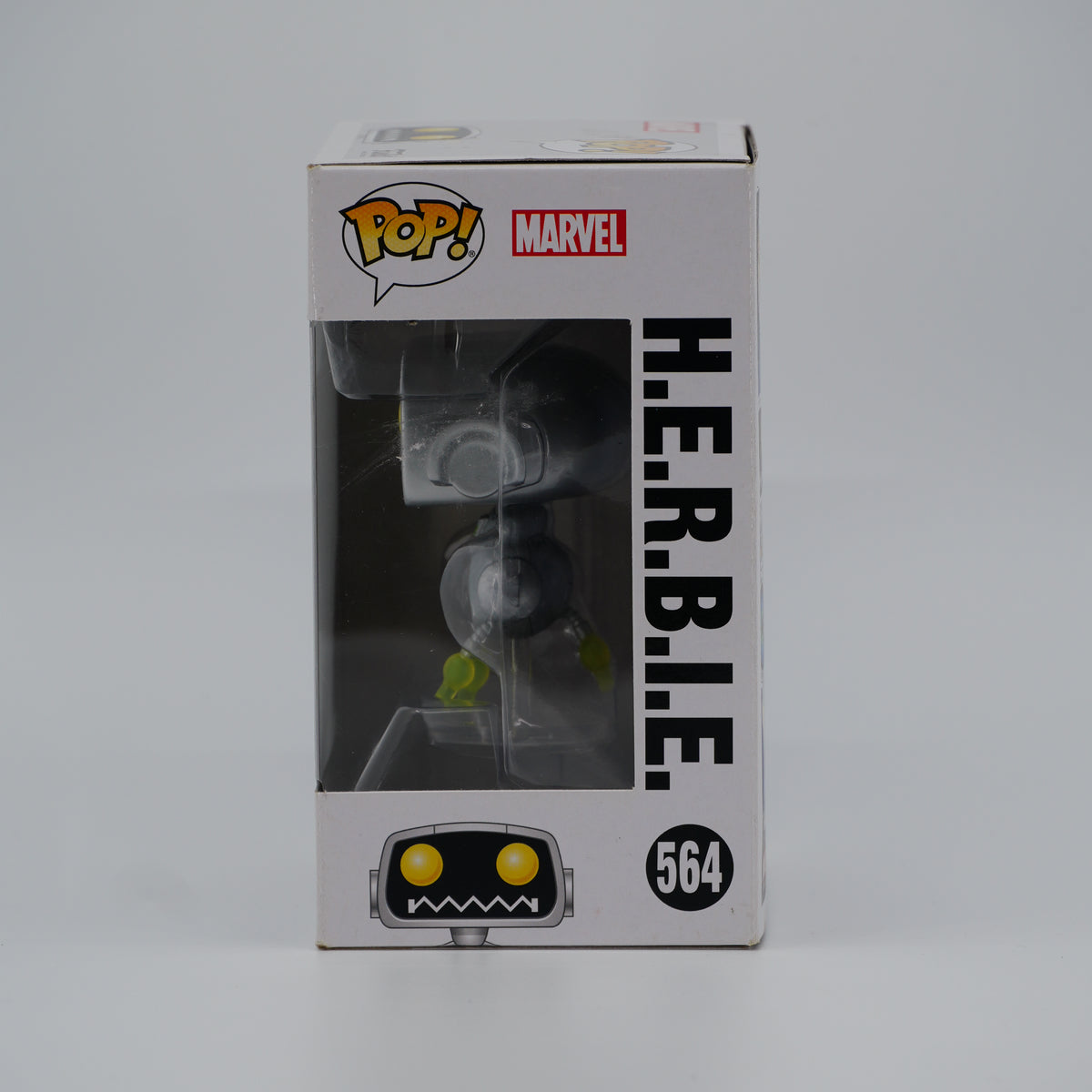 Funko Pop! H.E.R.B.I.E. #564 - Fantastic Four | Box Wear - Copy A - window side of the exact boxed item