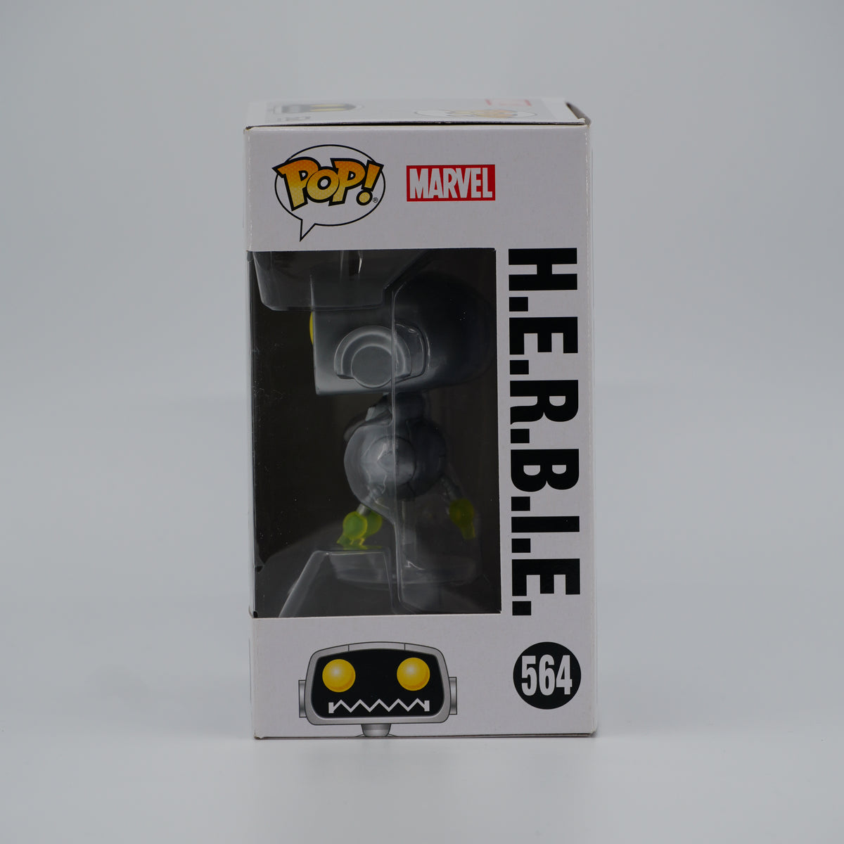 Funko Pop! H.E.R.B.I.E. #564 - Fantastic Four | Damaged Box - Copy B - window side of the exact boxed item