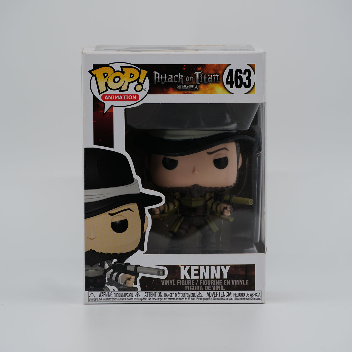 Funko Pop! Kenny #463 - Attack on Titan - front of the exact boxed item